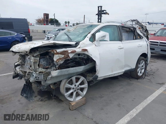 2012 Lexus RX with VIN 2T2ZK1BA5CC075232, listed as a IAAI auction lot 39739266 with Not Provided miles and . Bid and sale history available at carsss.com. Image 2.