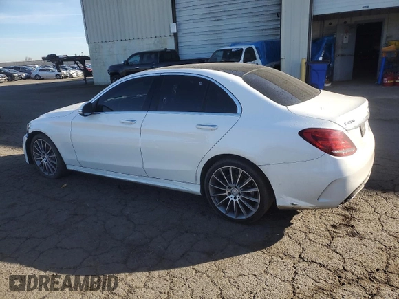 2015 Mercedes-Benz C-Class C 400 with VIN 55SWF6GB7FU034819, listed as a Copart auction lot 89210625 with 71,930 mi miles and Salvage Title. Bid and sale history available at carsss.com. Image 2.