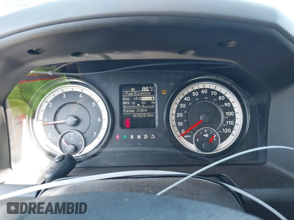2019 Ram 1500 Tradesman with VIN 1C6RR6FG0KS613674, listed as a IAAI auction lot 42000480 with 80,528 mi miles and . Bid and sale history available at DreamBid. Image 7.