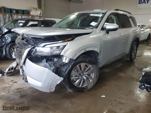 2024 Nissan Pathfinder SV with VIN 5N1DR3BC5RC247800, listed as a Copart auction lot 64248204 with 6,039 mi miles and Non Repairable. Bid and sale history available at carsss.com. Image 1.