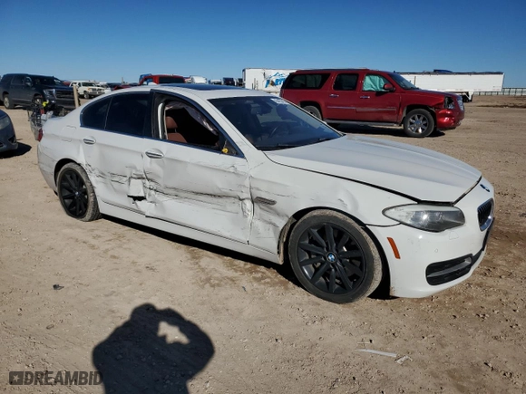 2014 BMW 5 Series 535i with VIN WBA5B1C5XED479120, listed as a Copart auction lot 43423415 with 127,723 mi miles and Salvage Title. Bid and sale history available at carsss.com. Image 4.
