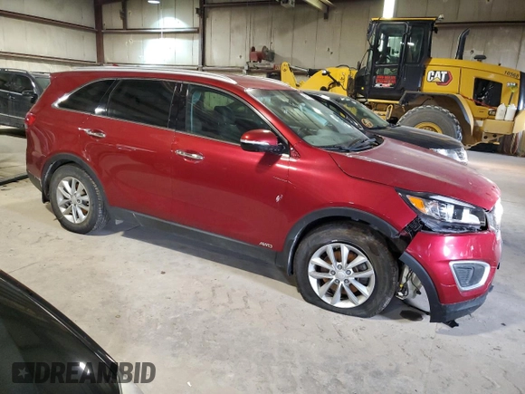 2017 Kia Sorento LX with VIN 5XYPGDA33HG322177, listed as a Copart auction lot 44310725 with 95,254 mi miles and Salvage Title. Bid and sale history available at carsss.com. Image 4.