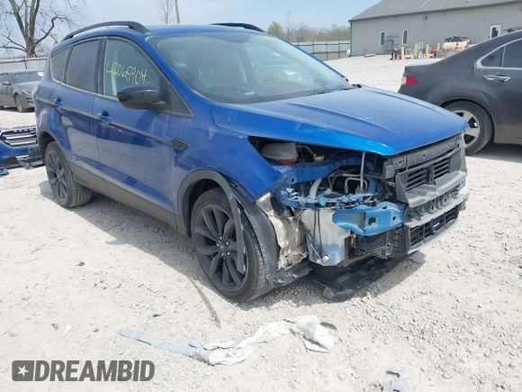 2017 Ford Escape SE with VIN 1FMCU0G94HUE90206, listed as a IAAI auction lot 42069904 with 86,883 mi miles. Bid and sale history available at carsss.com. Image 1.