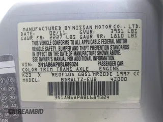 2011 Nissan Sentra SL with VIN 3N1AB6AP8BL689324, listed as a IAAI auction lot 42431354 with 140,235 mi miles and . Bid and sale history available at DreamBid. Image 9.