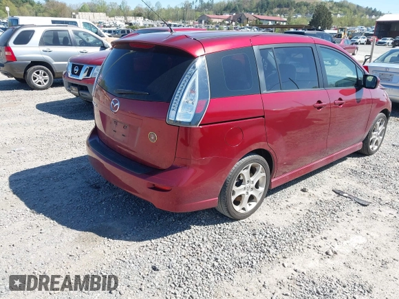 2010 Mazda 5 Sport with VIN JM1CR2WL6A0389227, listed as a IAAI auction lot 42031801 with 100,652 mi miles. Bid and sale history available at carsss.com. Image 4.