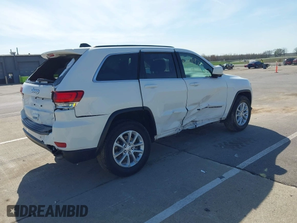 2022 Jeep Grand Cherokee Laredo X z VIN 1C4RJFAG7NC149692, wystawiony jako IAAI lot #42119197 z przebiegiem 37 835 mil mil oraz . Historia ofert i sprzedaży dostępna na DreamBid. Obrazek 4.