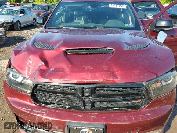 2018 Dodge Durango GT с VIN 1C4RDJDG9JC324041, выставлен на аукционе Copart как лот 61187205 с пробегом 100 225 миль миль и Списание • Salvage title. История ставок и продаж доступна на DreamBid. Изображение 12.