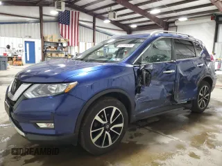 2019 Nissan Rogue SL with VIN 5N1AT2MV2KC752633, listed as a Copart auction lot 51119935 with 53,843 mi miles and Salvage Title. Bid and sale history available at carsss.com. Image 1.