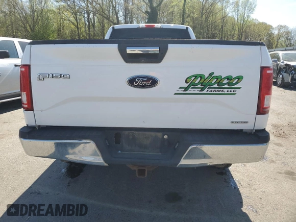 2016 Ford F-150 XLT with VIN 1FTEX1EF3GKD35398, listed as a Copart auction lot 53823635 with 0 mi miles and Salvage Title. Bid and sale history available at carsss.com. Image 6.