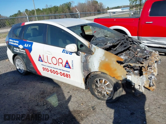 2013 Toyota Prius Two with VIN JTDZN3EU6D3212895, listed as a IAAI auction lot 41854065 with Not Provided miles and . Bid and sale history available at carsss.com. Image 1.