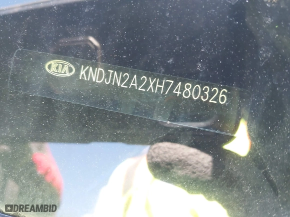 2017 Kia Soul with VIN KNDJN2A2XH7480326, listed as a IAAI auction lot 41420617 with 53,541 mi miles. Bid and sale history available at carsss.com. Image 9.