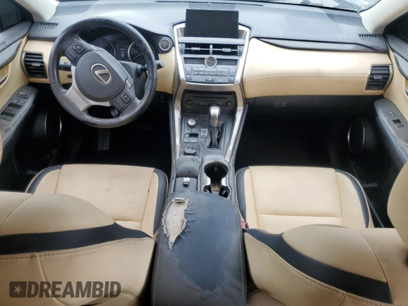 2017 Lexus NX 200t with VIN JTJYARBZXH2079853, listed as a Copart auction lot 58400125 with 119,555 mi miles and Salvage title. Bid and sale history available at DreamBid. Image 8.