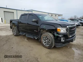 2021 GMC Canyon 4WD AT4 w/Leather with VIN 1GTG6FEN1M1236158, listed as a Copart auction lot 47553775 with 109,010 mi miles and Salvage Title. Bid and sale history available at carsss.com. Image 4.