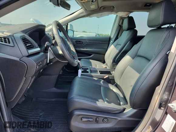 2023 Honda Odyssey EX-L с VIN 5FNRL6H61PB052646, выставлен на аукционе Copart как лот 57746825 с пробегом 19 949 миль миль и Списание • Salvage title. История ставок и продаж доступна на DreamBid. Изображение 7.