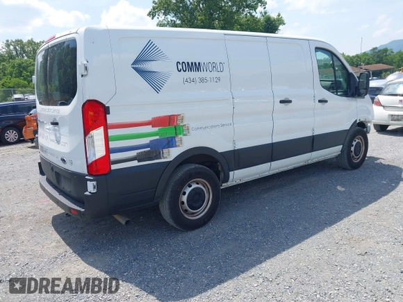 2021 Ford Transit Cargo with VIN 1FTYE1Y82MKA02296, listed as a IAAI auction lot 42377720 with 50,942 mi miles and . Bid and sale history available at DreamBid. Image 4.
