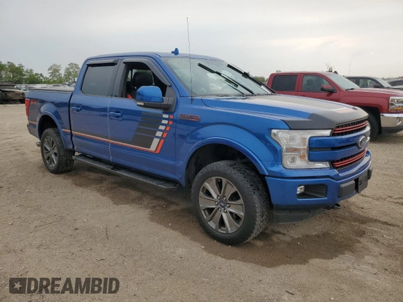 2018 Ford F-150 XL with VIN 1FTEW1EGXJFE00890, listed as a Copart auction lot 58517035 with Not provided miles and Salvage title. Bid and sale history available at DreamBid. Image 4.
