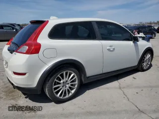 2011 Volvo C30 with VIN YV1672MK7B2213221, listed as a Copart auction lot 51539605 with 118,923 mi miles and Clean Title. Bid and sale history available at carsss.com. Image 3.