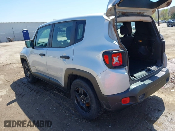 2017 Jeep Renegade Sport with VIN ZACCJAAB2HPE70133, listed as a IAAI auction lot 41938574 with 200,282 mi miles and . Bid and sale history available at DreamBid. Image 3.