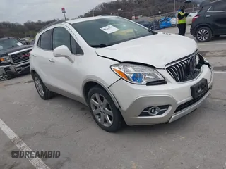 2014 Buick Encore Leather with VIN KL4CJCSB2EB716589, listed as a IAAI auction lot 41164012 with 77,292 mi miles. Bid and sale history available at carsss.com. Image 1.
