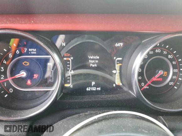 2022 Jeep Gladiator Rubicon с VIN 1C6JJTBGXNL130958, выставлен на аукционе Copart как лот 52515165 с пробегом 62 152 миль миль и Списание • Salvage title. История ставок и продаж доступна на DreamBid. Изображение 9.