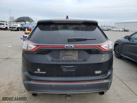 2017 Ford Edge SEL with VIN 2FMPK4J96HBB97095, listed as a Copart auction lot 47580215 with 105,101 mi miles and Clean Title. Bid and sale history available at carsss.com. Image 6.
