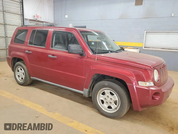 2007 Jeep Patriot Sport with VIN 1J8FT28W67D358205, listed as a Copart auction lot 52323215 with 133,212 mi miles and Salvage Title. Bid and sale history available at DreamBid. Image 4.