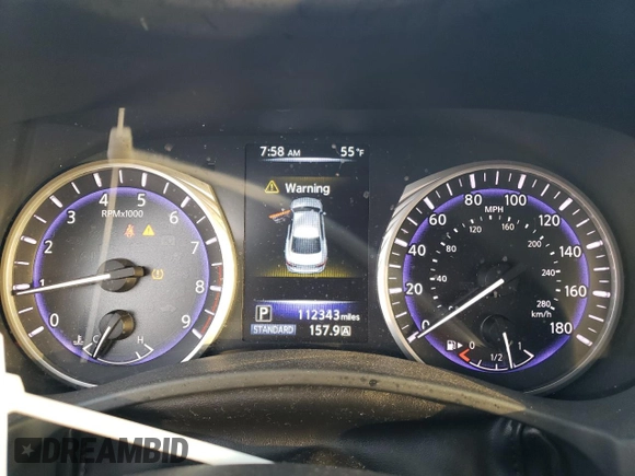 2015 Infiniti Q50 Premium with VIN JN1BV7APXFM341439, listed as a Copart auction lot 51389755 with 112,343 mi miles and Clean title. Bid and sale history available at DreamBid. Image 9.