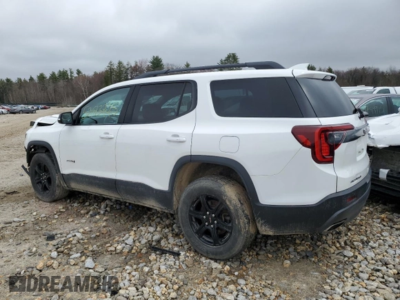 2021 GMC Acadia AT4 with VIN 1GKKNLLS8MZ113600, listed as a Copart auction lot 52073225 with 92,229 mi miles and Salvage title. Bid and sale history available at DreamBid. Image 2.