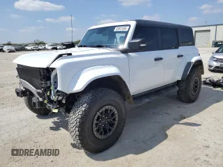 2024 Ford Bronco Raptor with VIN 1FMEE0RR6RLA11617, listed as a Copart auction lot 52641585 with 7,096 mi miles and Salvage title. Bid and sale history available at DreamBid. Image 1.