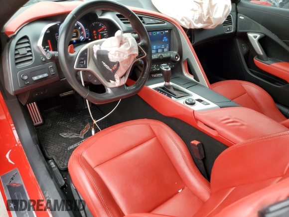 2019 Chevrolet Corvette 2LT with VIN 1G1YD3D72K5110840, listed as a Copart auction lot 73524604 with 30,818 mi miles and Salvage Title. Bid and sale history available at carsss.com. Image 8.