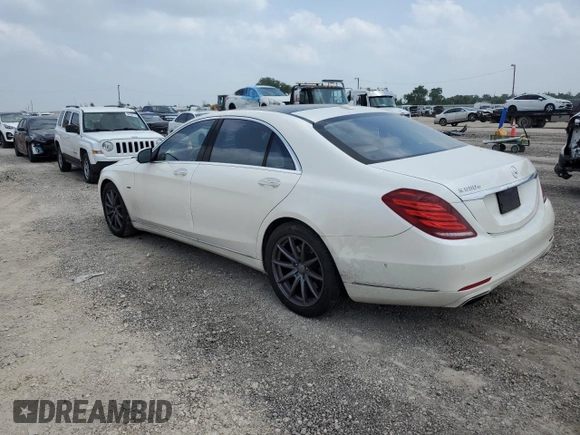 2017 Mercedes-Benz S 550e with VIN WDDUG6DB8HA292956, listed as a Copart auction lot 52348914 with 96,766 mi miles and Salvage Title. Bid and sale history available at DreamBid. Image 2.