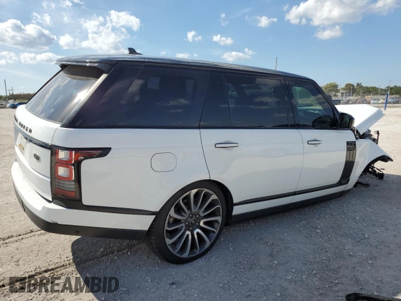 2016 Land Rover Range Rover z VIN SALGV3EF6GA270586, wystawiony jako Copart lot #50713995 z przebiegiem 57 552 mil mil oraz Szkoda całkowita • Salvage title. Historia ofert i sprzedaży dostępna na DreamBid. Obrazek 3.