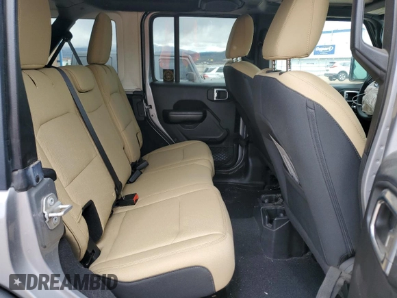 2018 Jeep Wrangler Unlimited Sport S с VIN 1C4HJXDG7JW138049, выставлен на аукционе Copart как лот 57168065 с пробегом 53 267 миль миль и Списание • Salvage title. История ставок и продаж доступна на DreamBid. Изображение 10.