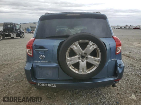 2007 Toyota RAV4 Sport with VIN JTMBK32V175020381, listed as a Copart auction lot 49696555 with 217,623 mi miles and Salvage Title. Bid and sale history available at carsss.com. Image 6.
