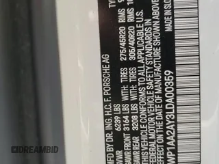 2020 Porsche Cayenne z VIN WP1AA2AY3LDA00359, wystawiony jako Copart lot #53337515 z przebiegiem Nie podano mil oraz Szkody całkowita. Historia ofert i sprzedaży dostępna na DreamBid. Obrazek 13.