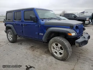 2020 Jeep Wrangler Unlimited Sport Altitude with VIN 1C4HJXDG4LW186904, listed as a Copart auction lot 43958065 with 141,677 mi miles and Clean Title. Bid and sale history available at carsss.com. Image 4.