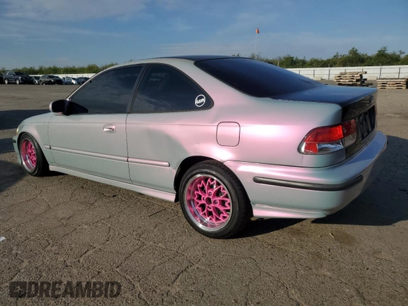 1998 Honda Civic DX with VIN 1HGEJ6127WL054586, listed as a Copart auction lot 48623585 with 328,988 mi miles and Salvage Title. Bid and sale history available at carsss.com. Image 2.