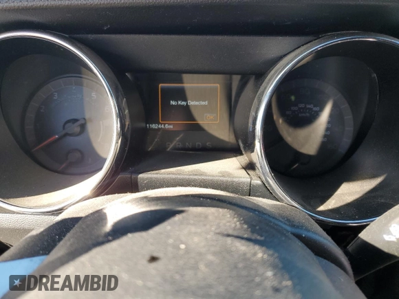 2015 Ford Mustang V6 with VIN 1FA6P8AMXF5343776, listed as a Copart auction lot 45768975 with 116,244 mi miles and Salvage Title. Bid and sale history available at DreamBid. Image 9.