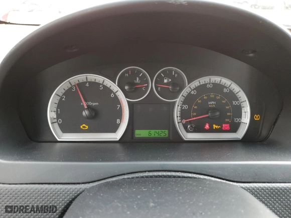 2009 Chevrolet Aveo LT w/1LT with VIN KL1TD56E79B691229, listed as a Copart auction lot 43422305 with 61,425 mi miles and Salvage Title. Bid and sale history available at carsss.com. Image 9.
