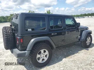 2018 Jeep Wrangler Unlimited Sport with VIN 1C4HJXDG8JW108185, listed as a Copart auction lot 58849745 with 65,097 mi miles and Salvage title. Bid and sale history available at DreamBid. Image 3.