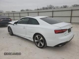 2020 Audi A5 Premium Plus z VIN WAUTNAF52LA001539, wystawiony jako Copart lot #42643063 z przebiegiem Nie podano mil oraz . Historia ofert i sprzedaży dostępna na DreamBid. Obrazek 2.
