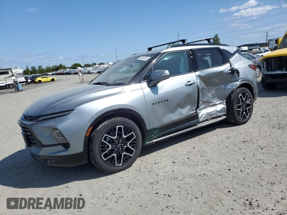 2023 Chevrolet Blazer RS с VIN 3GNKBKRS9PS235722, выставлен на аукционе Copart как лот 53545285 с пробегом 17 683 миль миль и Списание • Salvage title. История ставок и продаж доступна на DreamBid. Изображение 1.
