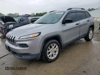 2016 Jeep Cherokee Sport with VIN 1C4PJMAB2GW191320, listed as a Copart auction lot 55285235 with 106,252 mi miles and Salvage title. Bid and sale history available at DreamBid. Image 1.