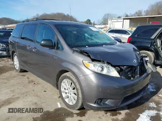 2013 Toyota Sienna LE with VIN 5TDJK3DC8DS056730, listed as a IAAI auction lot 41141247 with 166,579 mi miles and . Bid and sale history available at DreamBid. Image 1.