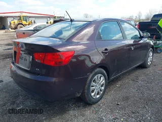 2011 Kia Forte EX with VIN KNAFU4A24B5457273, listed as a IAAI auction lot 41918785 with 172,687 mi miles. Bid and sale history available at carsss.com. Image 4.