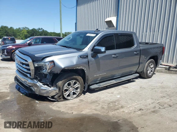 2019 GMC Sierra 1500 with VIN 3GTU8BED2KG193400, listed as a Copart auction lot 53545715 with 50,437 mi miles and Salvage Title. Bid and sale history available at DreamBid. Image 1.