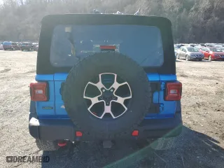 2022 Jeep Wrangler Unlimited Rubicon with VIN 1C4JJXFM7NW237044, listed as a Copart auction lot 51639825 with 0 mi miles and Salvage Title. Bid and sale history available at carsss.com. Image 6.