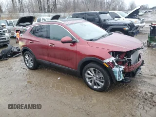 2022 Buick Encore GX Essence with VIN KL4MMGSL2NB120927, listed as a Copart auction lot 84793944 with 26,774 mi miles and Salvage title. Bid and sale history available at DreamBid. Image 4.