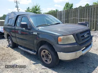 2005 Ford F-150 XL with VIN 1FTRF12255KD05760, listed as a IAAI auction lot 42642783 with 230,343 mi miles and . Bid and sale history available at DreamBid. Image 1.