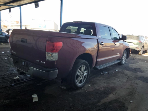 2010 Toyota Tundra 4WD Truck LTD with VIN 5TFHW5F18AX120670, listed as a Copart auction lot 43863595 with 164,973 mi miles and Salvage Title. Bid and sale history available at carsss.com. Image 3.